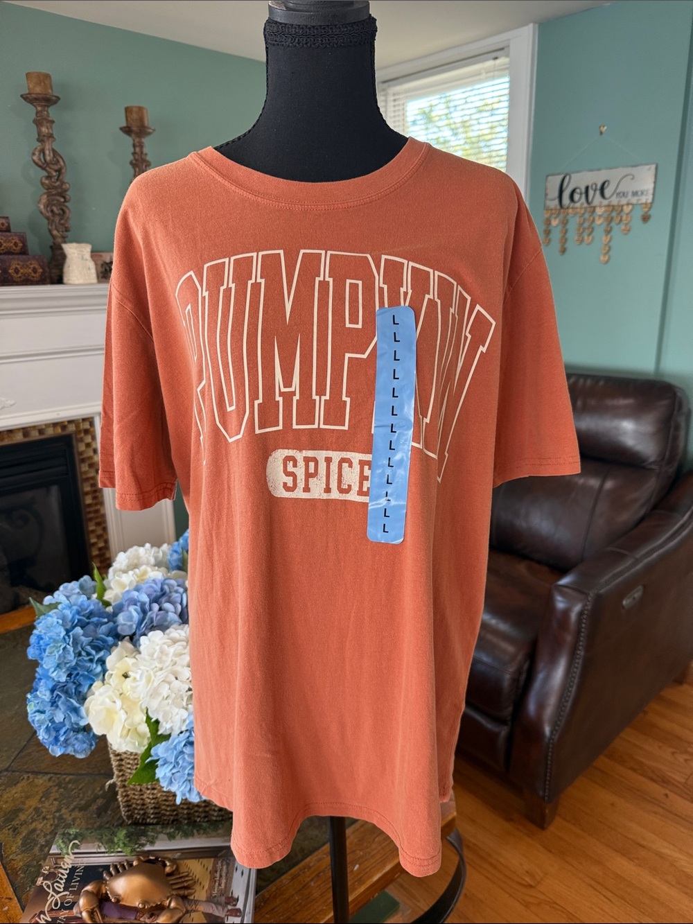Harvest Fall Autumn Halloween Pumpkin Spice Heavy Tee Tshirt 100% Cotton